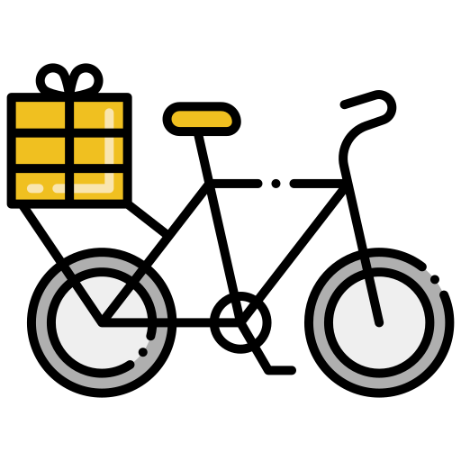 Delivery bike free icon