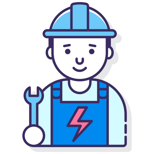 Electrician Flaticons Lineal Color Icon