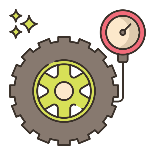 Tire pressure Flaticons Lineal Color icon