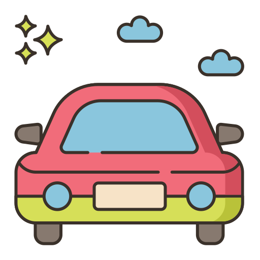 Racing car Flaticons Lineal Color icon