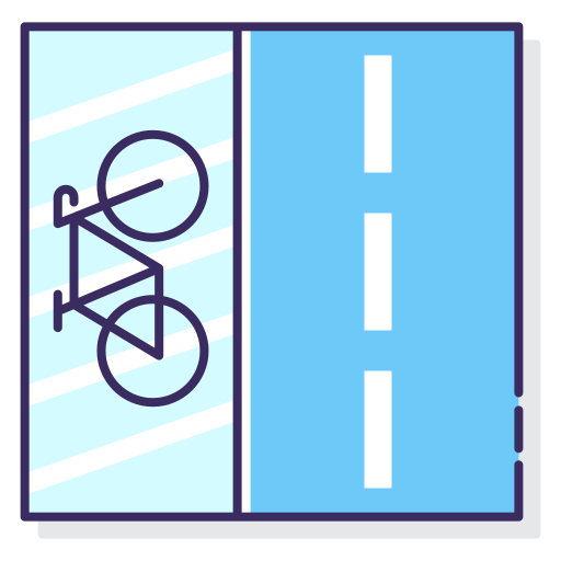 Bike lane Free sports icons