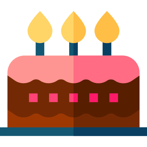 pastel de cumpleaños icono gratis