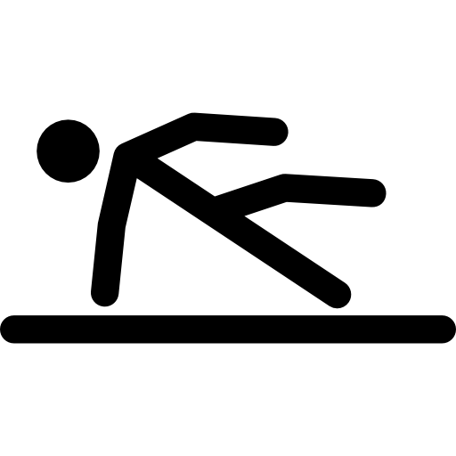 gimnasta balanceándose desde el suelo icono gratis