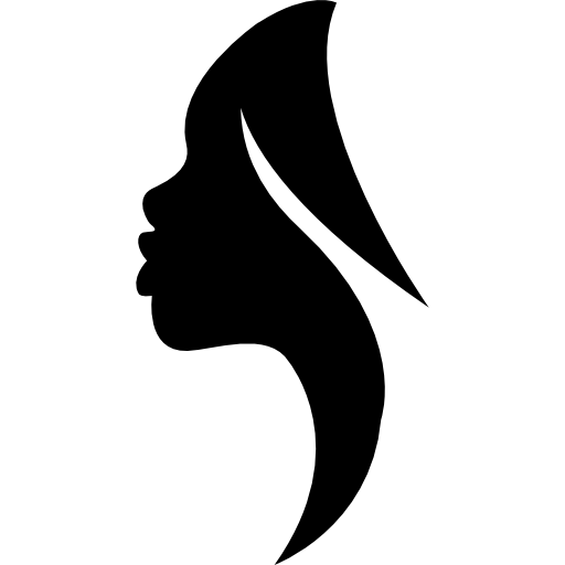 Side view woman silhouette - Free people icons