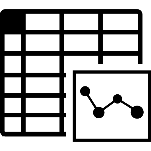 gráfico de hoja de cálculo icono gratis