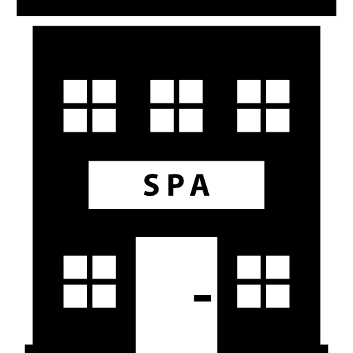 edificio de spa icono gratis