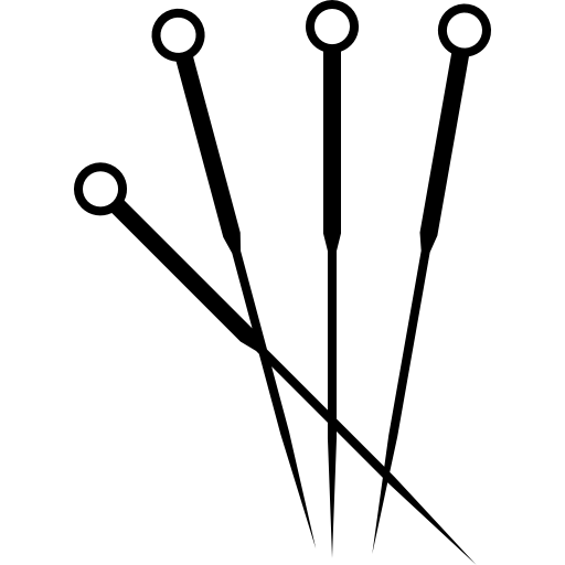Acupuncture needles free icon