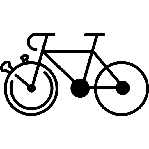 Mountain bike outline variant free icon