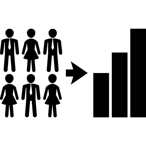 Demographics of a population Free people icons