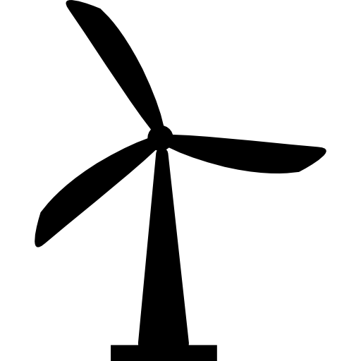 Windmill silhouette variant free icon