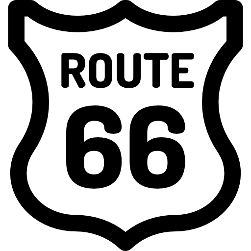 ruta 66 icono gratis