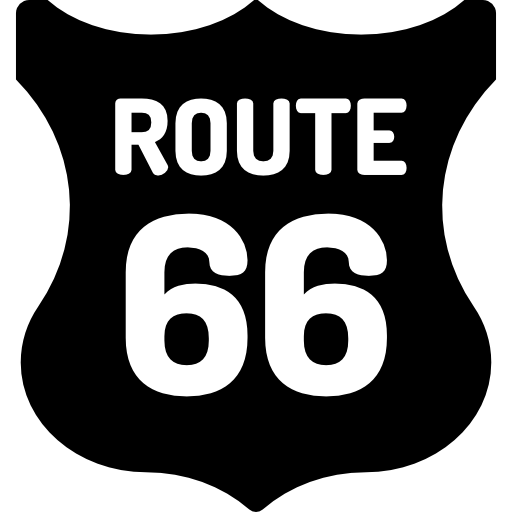 ruta 66 icono gratis