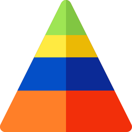 Pyramid Basic Rounded Flat icon