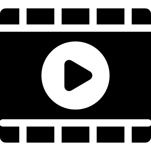 Video player Basic Rounded Filled icon