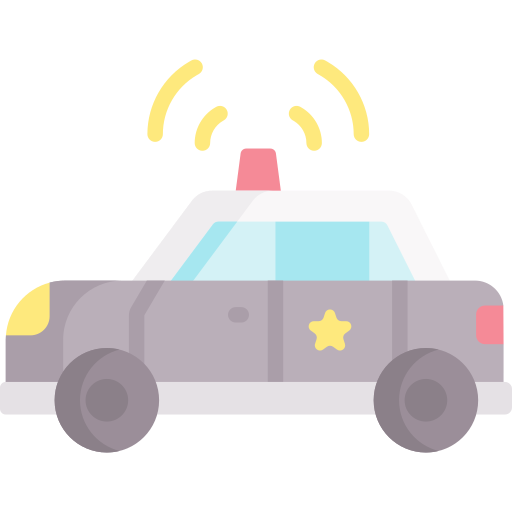 coche de policía icono gratis