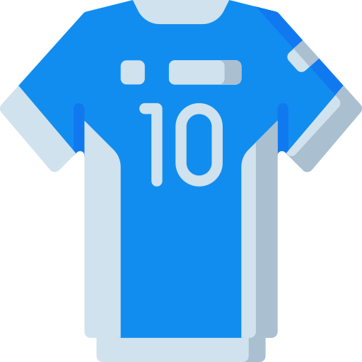 Football jersey concept 2 colored icon simple Vector Image