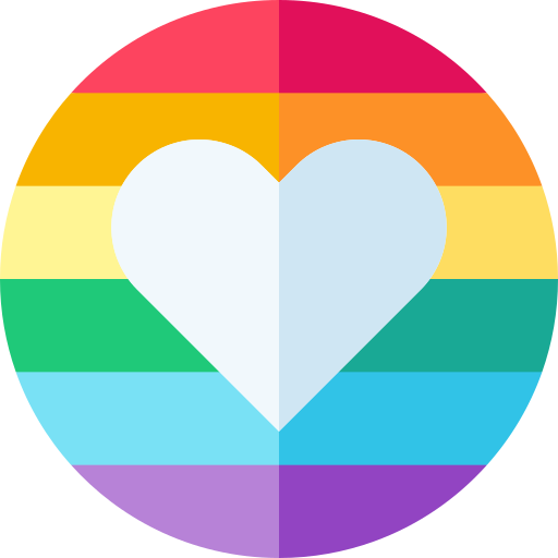 rainbow heart icon