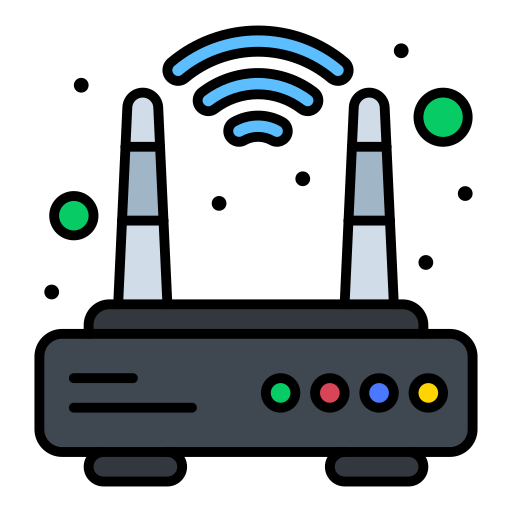 Router Flatart Icons Lineal Color icon