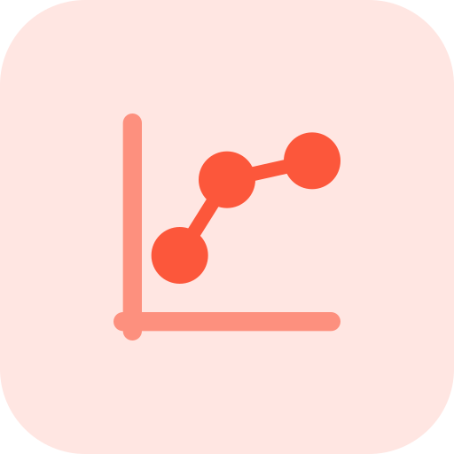 Graph Pixel Perfect Tritone icon