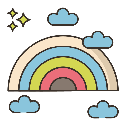 arco iris icono gratis