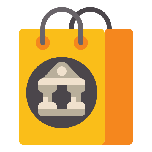 bolsa de compras grátis ícone
