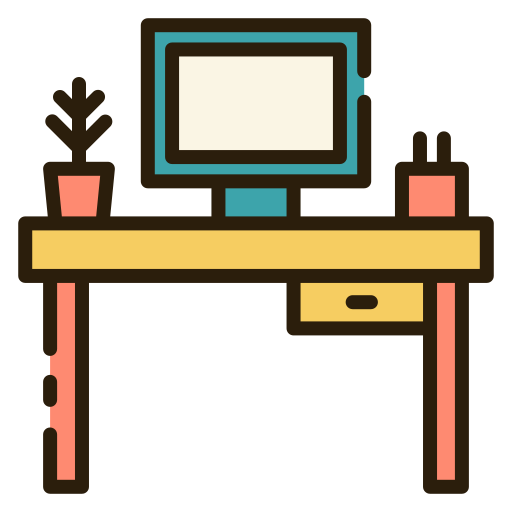 Desk - free icon