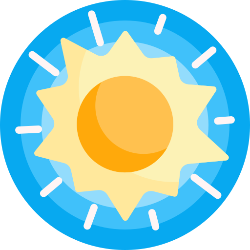 brillo solar icono gratis