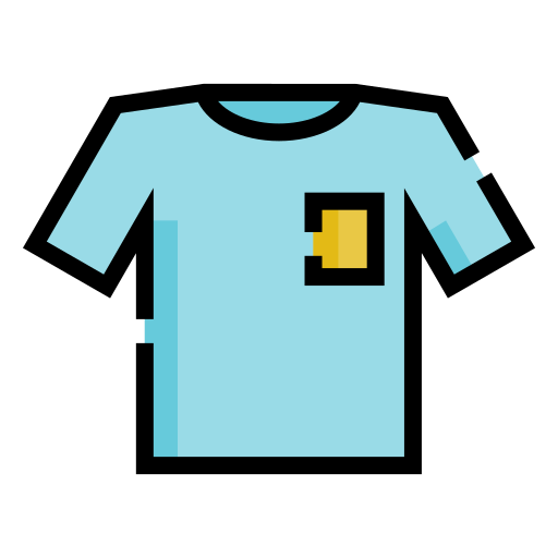 T shirt Generic Outline Color icon