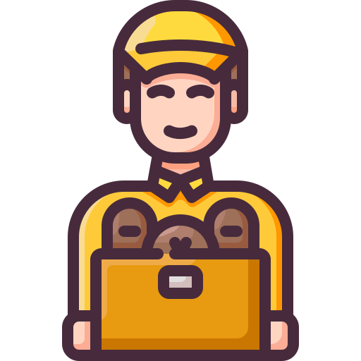 Delivery Man Generic Outline Color Icon