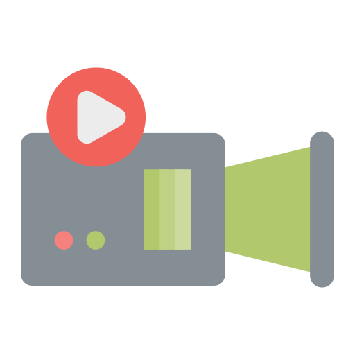 grabadora de vídeo icono gratis