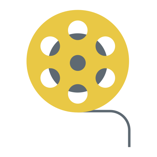 carrete de película icono gratis