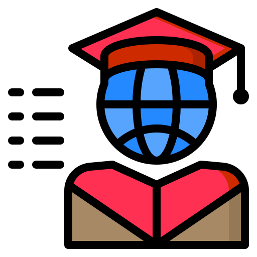 educação global grátis ícone educação global grátis ícone