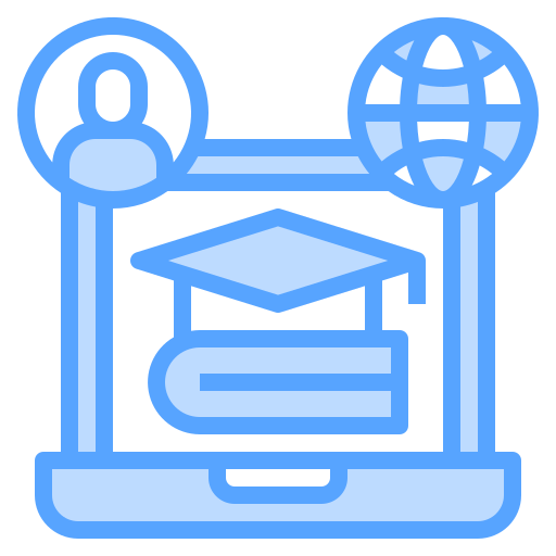 aprender en línea icono gratis