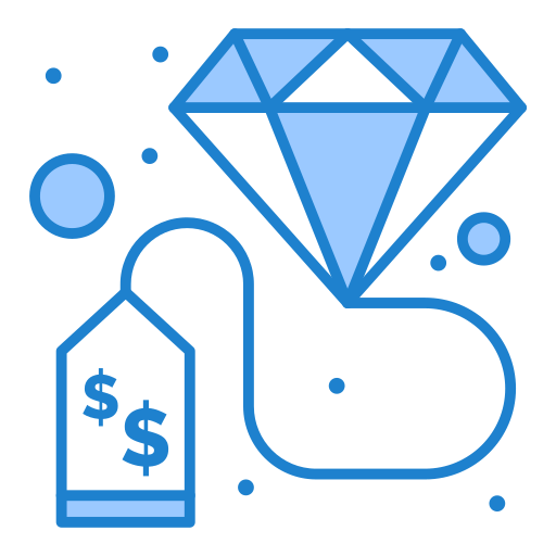 Diamond Generic Blue icon