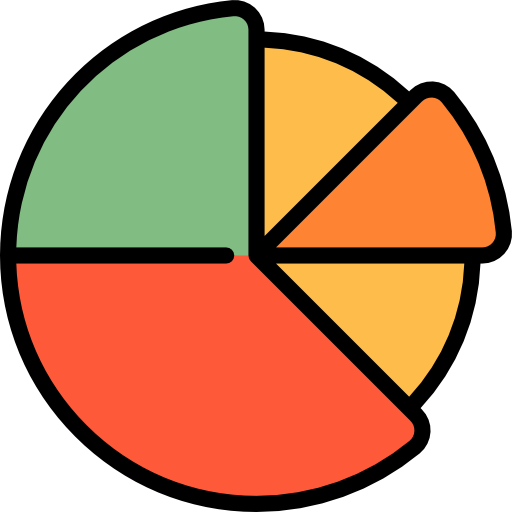 gráfico circular icono gratis