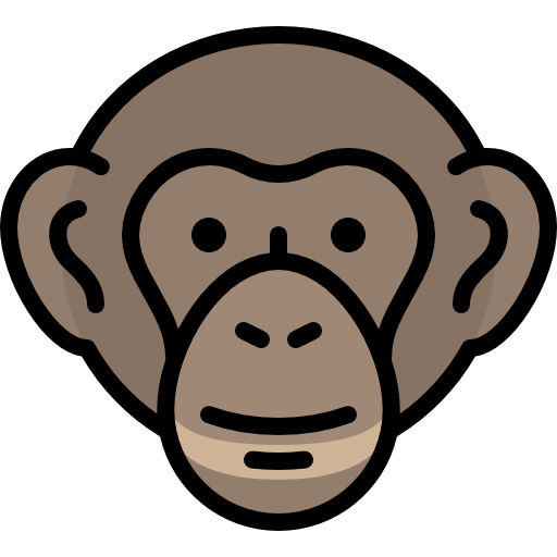 chimpancé icono gratis