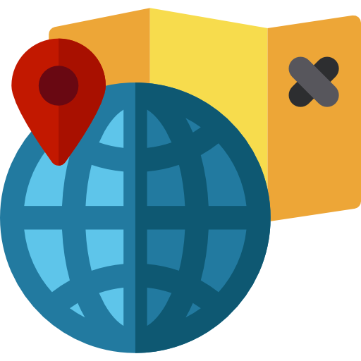 geografía icono gratis