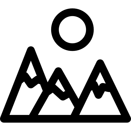 Mountains Basic Rounded Lineal icon