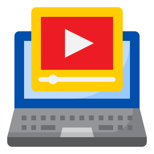 Video player srip Flat icon