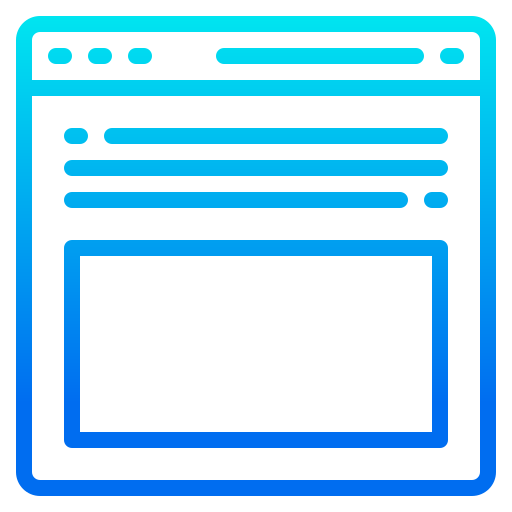 Web design srip Gradient icon