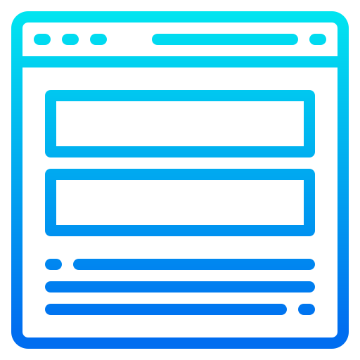 Website design srip Gradient icon