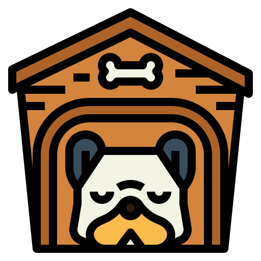 casa de perro icono gratis