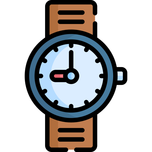 reloj de pulsera icono gratis