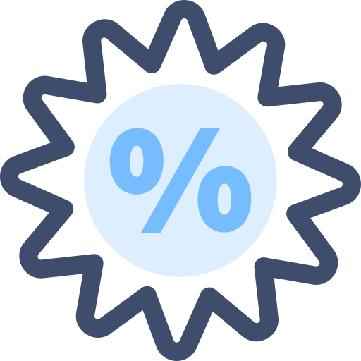 Discount - free icon