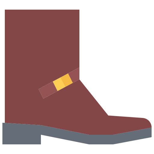 Boots Coloring Flat icon