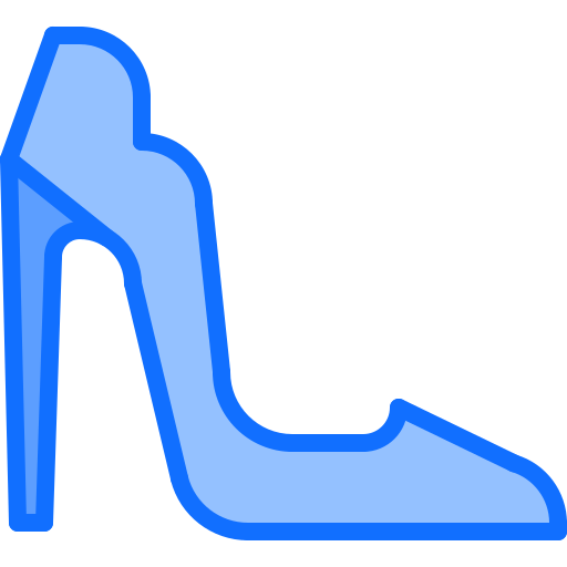 High heels Coloring Blue icon