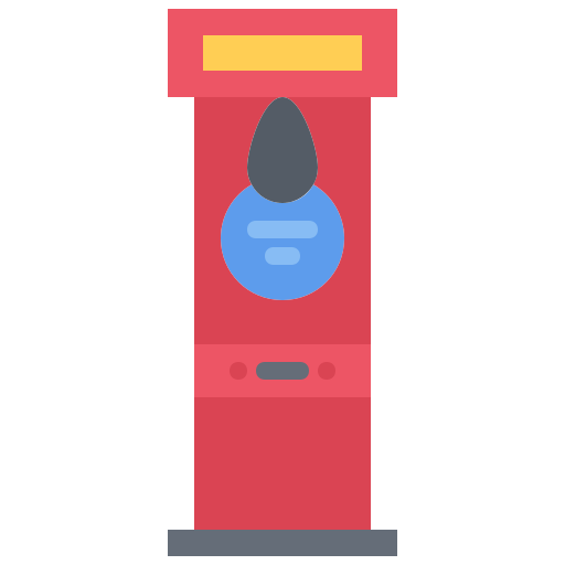 Boxing machine Coloring Flat icon