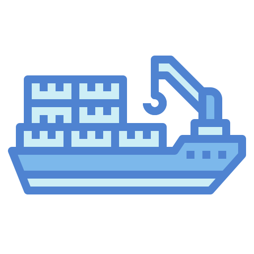 Cargo ship Generic Blue icon