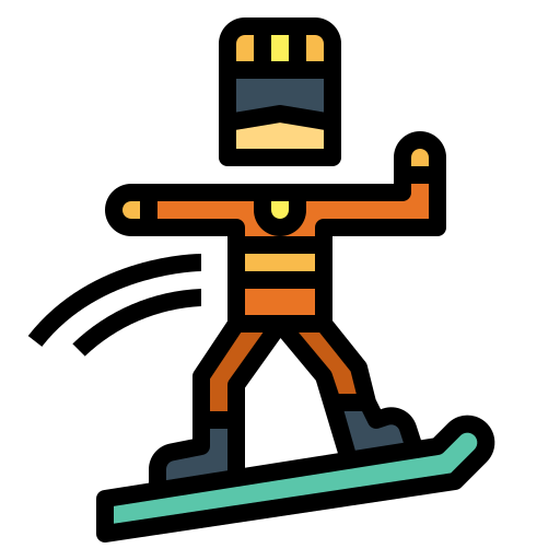 snowboarding icono gratis