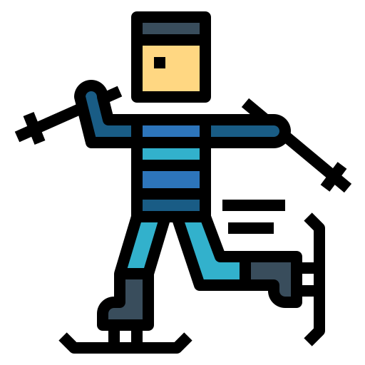 Skiing free icon